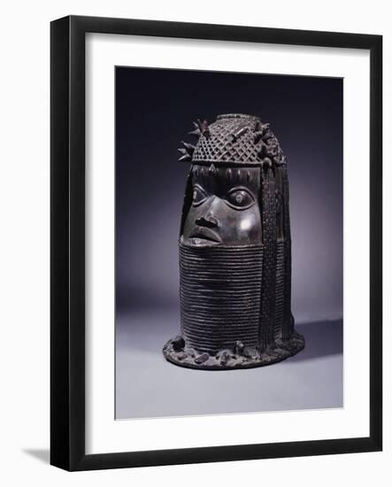 A Benin Bronze Head, circa Before 1810-null-Framed Giclee Print