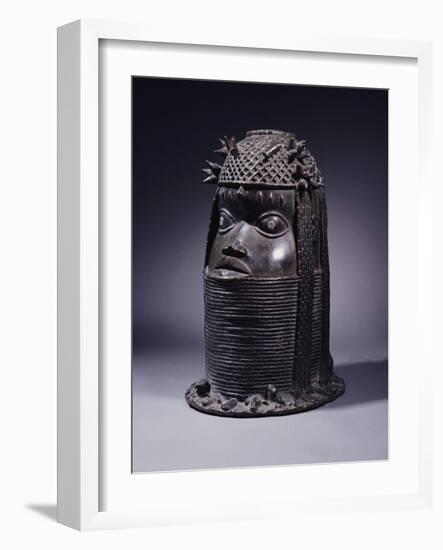 A Benin Bronze Head, circa Before 1810-null-Framed Giclee Print