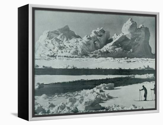 'A Berg Breaking Up in the Pack', c1910?1913, (1913)-Herbert Ponting-Framed Premier Image Canvas