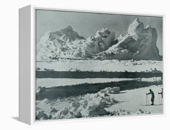 'A Berg Breaking Up in the Pack', c1910?1913, (1913)-Herbert Ponting-Framed Premier Image Canvas