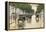 A Berlin Street in the Rain; Berliner Strasse Im Regen-Lesser Ury-Framed Premier Image Canvas