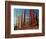 A Bhutanese Man Straightens a Prayer Flag at a Buddhist Shrine-null-Framed Photographic Print