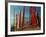 A Bhutanese Man Straightens a Prayer Flag at a Buddhist Shrine-null-Framed Photographic Print