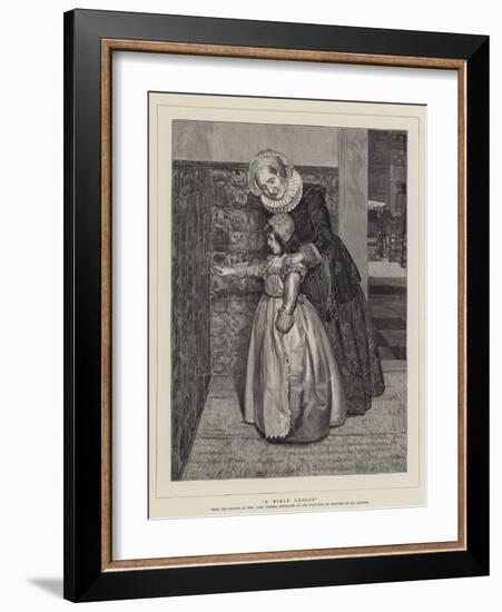 A Bible Lesson-Sir Lawrence Alma-Tadema-Framed Giclee Print