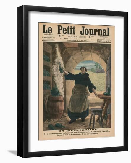 A Bicentenary, Two Hundred Years Ago Precisely, Dom Perignon, a Benedictine Monk of Hautvillers,…-French School-Framed Giclee Print