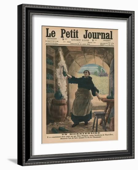 A Bicentenary, Two Hundred Years Ago Precisely, Dom Perignon, a Benedictine Monk of Hautvillers,…-French School-Framed Giclee Print