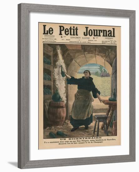 A Bicentenary, Two Hundred Years Ago Precisely, Dom Perignon, a Benedictine Monk of Hautvillers,…-French School-Framed Giclee Print