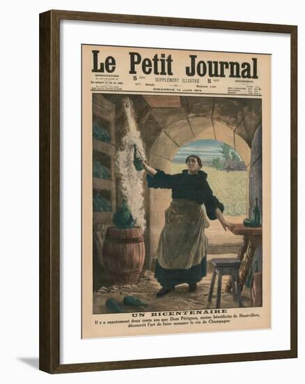 A Bicentenary, Two Hundred Years Ago Precisely, Dom Perignon, a Benedictine Monk of Hautvillers,…-French School-Framed Giclee Print