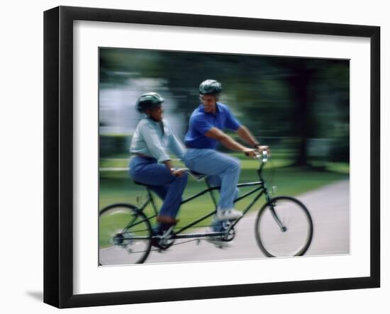 A Bicycle Built for Two-null-Framed Photographic Print