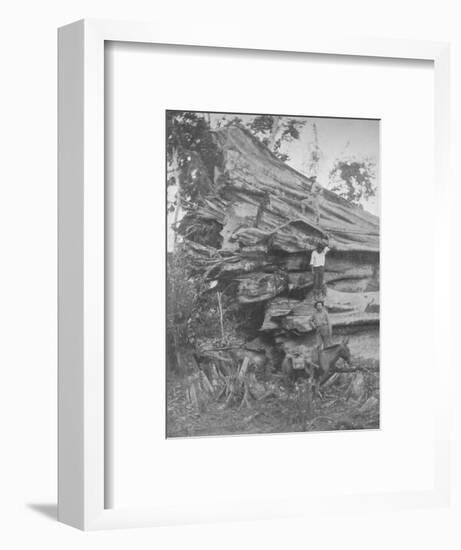 'A big bit of Brazilian Timber', 1914-Unknown-Framed Photographic Print
