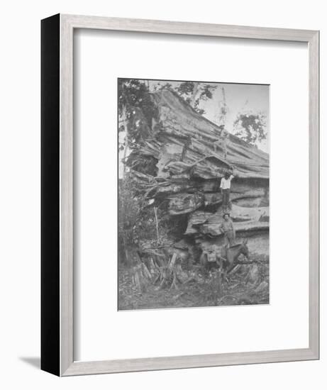 'A big bit of Brazilian Timber', 1914-Unknown-Framed Photographic Print