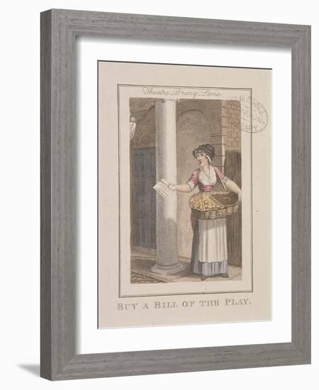 A Bill of the Play, Cries of London, 1804-William Marshall Craig-Framed Giclee Print