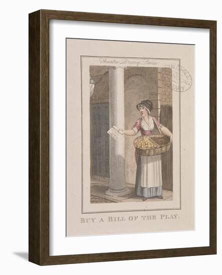 A Bill of the Play, Cries of London, 1804-William Marshall Craig-Framed Giclee Print