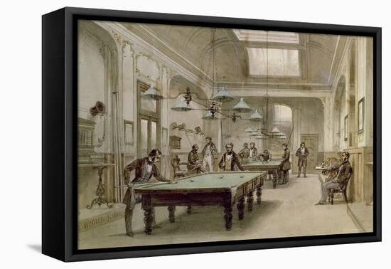 A Billiard Room, 1861-Carl Friedrich Heinrich Werner-Framed Premier Image Canvas