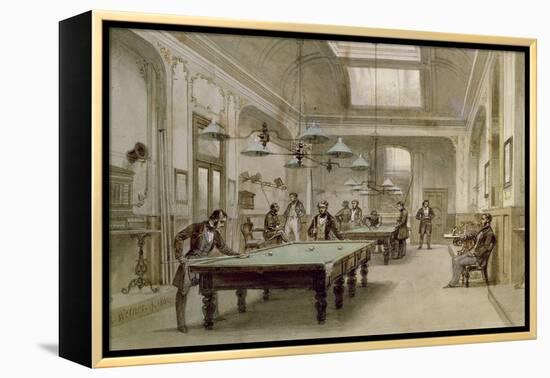 A Billiard Room, 1861-Carl Friedrich Heinrich Werner-Framed Premier Image Canvas