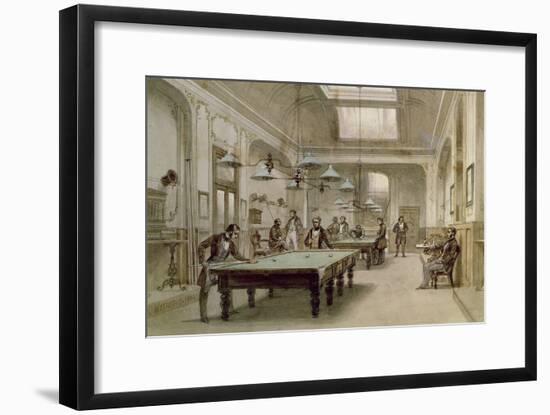 A Billiard Room, 1861-Carl Friedrich Heinrich Werner-Framed Premium Giclee Print