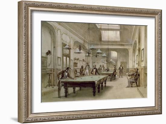 A Billiard Room, 1861-Carl Friedrich Heinrich Werner-Framed Giclee Print