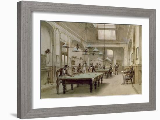 A Billiard Room, 1861-Carl Friedrich Heinrich Werner-Framed Giclee Print