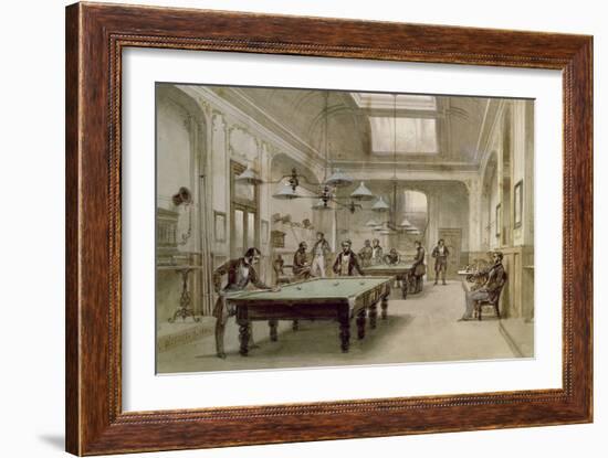 A Billiard Room, 1861-Carl Friedrich Heinrich Werner-Framed Giclee Print