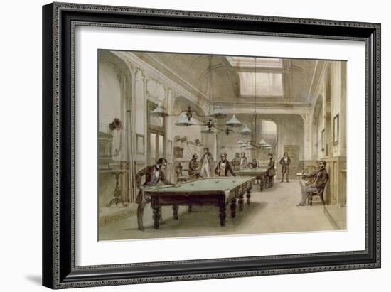 A Billiard Room, 1861-Carl Friedrich Heinrich Werner-Framed Giclee Print