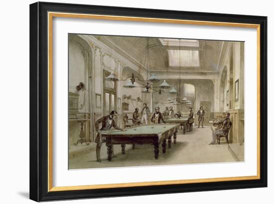 A Billiard Room, 1861-Carl Friedrich Heinrich Werner-Framed Giclee Print