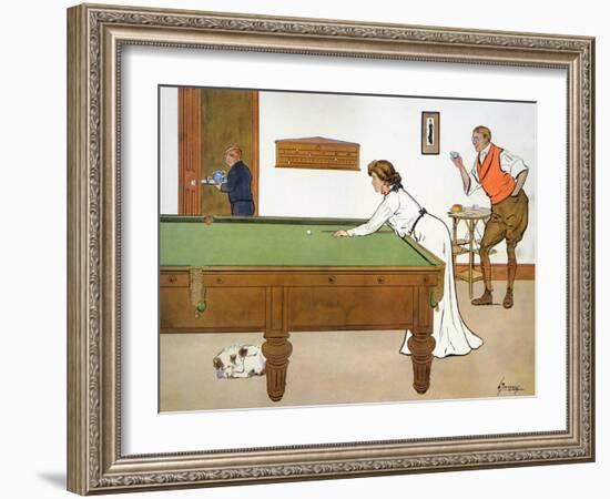 A Billiards Match-Lance Thackeray-Framed Giclee Print