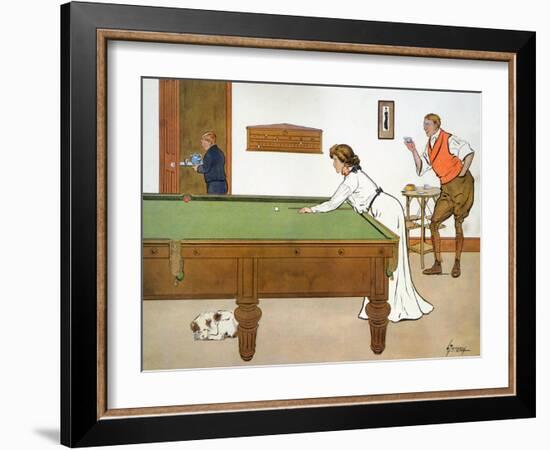 A Billiards Match-Lance Thackeray-Framed Giclee Print