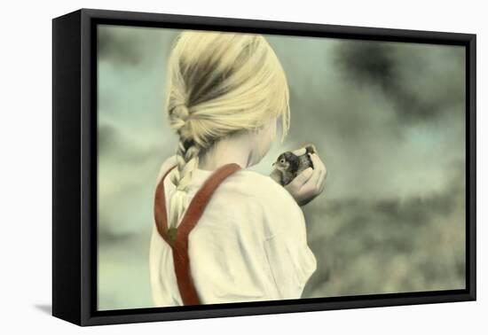 A Bird in Hand-Betsy Cameron-Framed Stretched Canvas