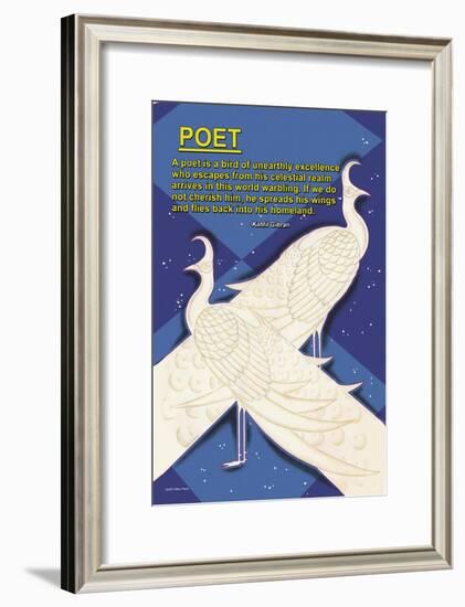 A Bird is a Poet-null-Framed Art Print