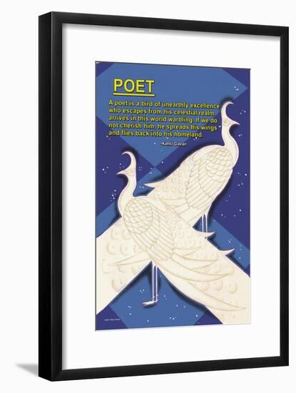 A Bird is a Poet-null-Framed Art Print