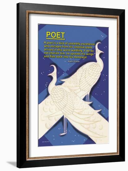 A Bird is a Poet-null-Framed Art Print