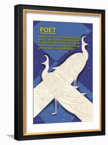 A Bird is a Poet-null-Framed Art Print