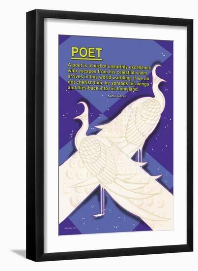 A Bird is a Poet-null-Framed Art Print