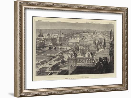 A Bird's Eye View of Paris from the Roof of St Gervais-null-Framed Giclee Print