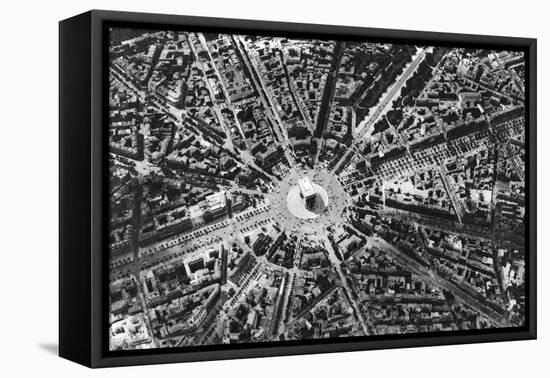 A Bird's Eye View of the Place De L'Etoile and the Arc De Triomphe, Paris, 1931-Ernest Flammarion-Framed Premier Image Canvas