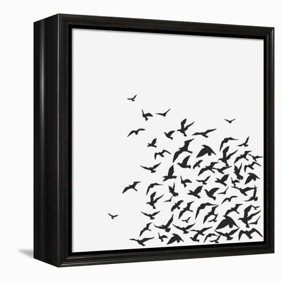 A Birds' Flock-kusuriuri-Framed Stretched Canvas