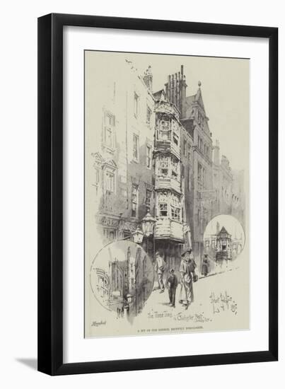 A Bit of Old London, Recently Demolished-Herbert Railton-Framed Giclee Print