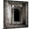 A Black Cat Inside a Window-Luis Beltran-Mounted Photographic Print