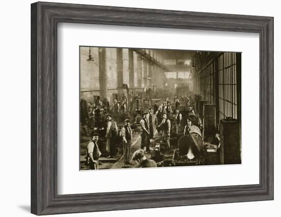 A blacksmith's shop at Beckton Gas Works, London, 20th century-Unknown-Framed Photographic Print