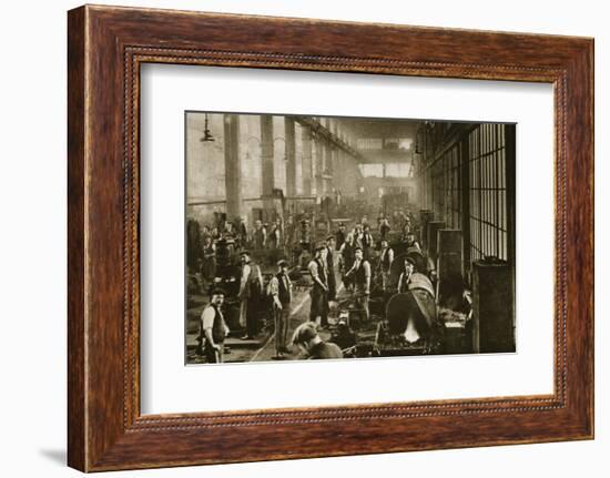 A blacksmith's shop at Beckton Gas Works, London, 20th century-Unknown-Framed Photographic Print