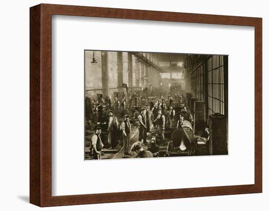 A blacksmith's shop at Beckton Gas Works, London, 20th century-Unknown-Framed Photographic Print