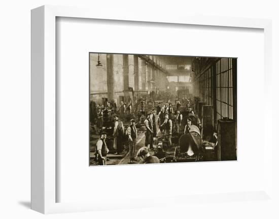A blacksmith's shop at Beckton Gas Works, London, 20th century-Unknown-Framed Photographic Print