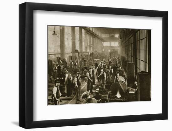 A blacksmith's shop at Beckton Gas Works, London, 20th century-Unknown-Framed Photographic Print