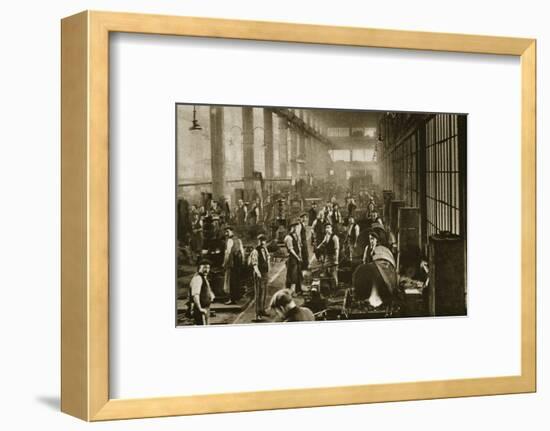 A blacksmith's shop at Beckton Gas Works, London, 20th century-Unknown-Framed Photographic Print