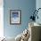 A Blue Candy-Striped Beach House in Costa Nova, Beira Litoral, Portugal-Julian Castle-Framed Photo displayed on a wall