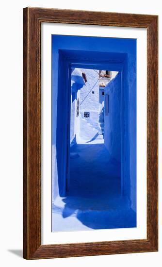 A Blue Passage in Moroccan Town-Steven Boone-Framed Photographic Print