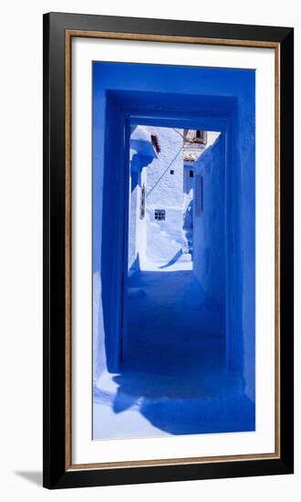 A Blue Passage in Moroccan Town-Steven Boone-Framed Photographic Print