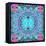 A Blue Water Mandala from Flower Photographs-Alaya Gadeh-Framed Premier Image Canvas