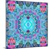 A Blue Water Mandala from Flower Photographs-Alaya Gadeh-Mounted Photographic Print