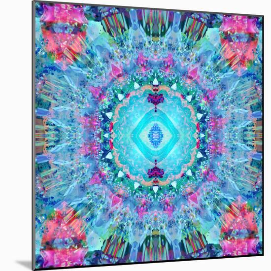 A Blue Water Mandala from Flower Photographs-Alaya Gadeh-Mounted Photographic Print